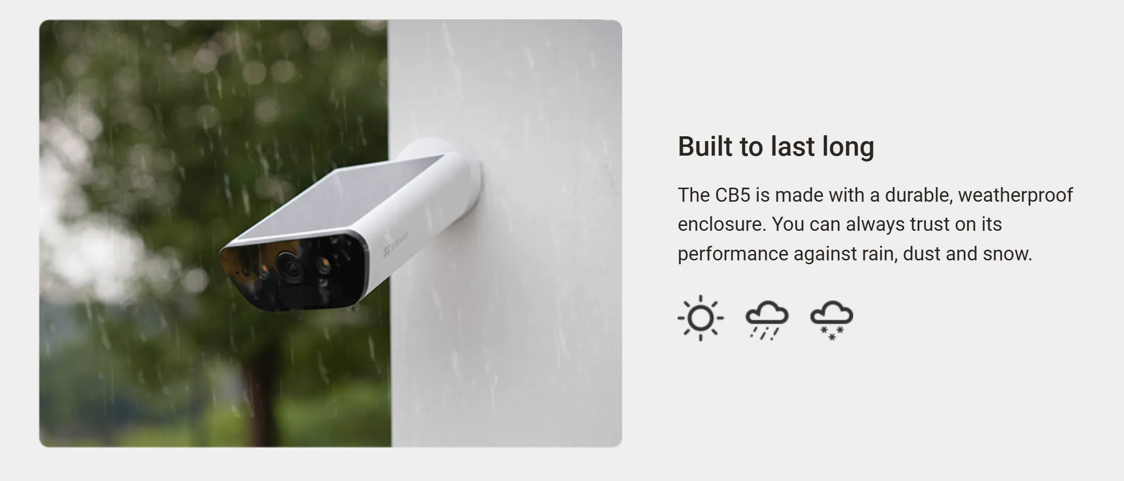 EZVIZ CB5 4K Solar Battery Camera | Smart Security - Image 3