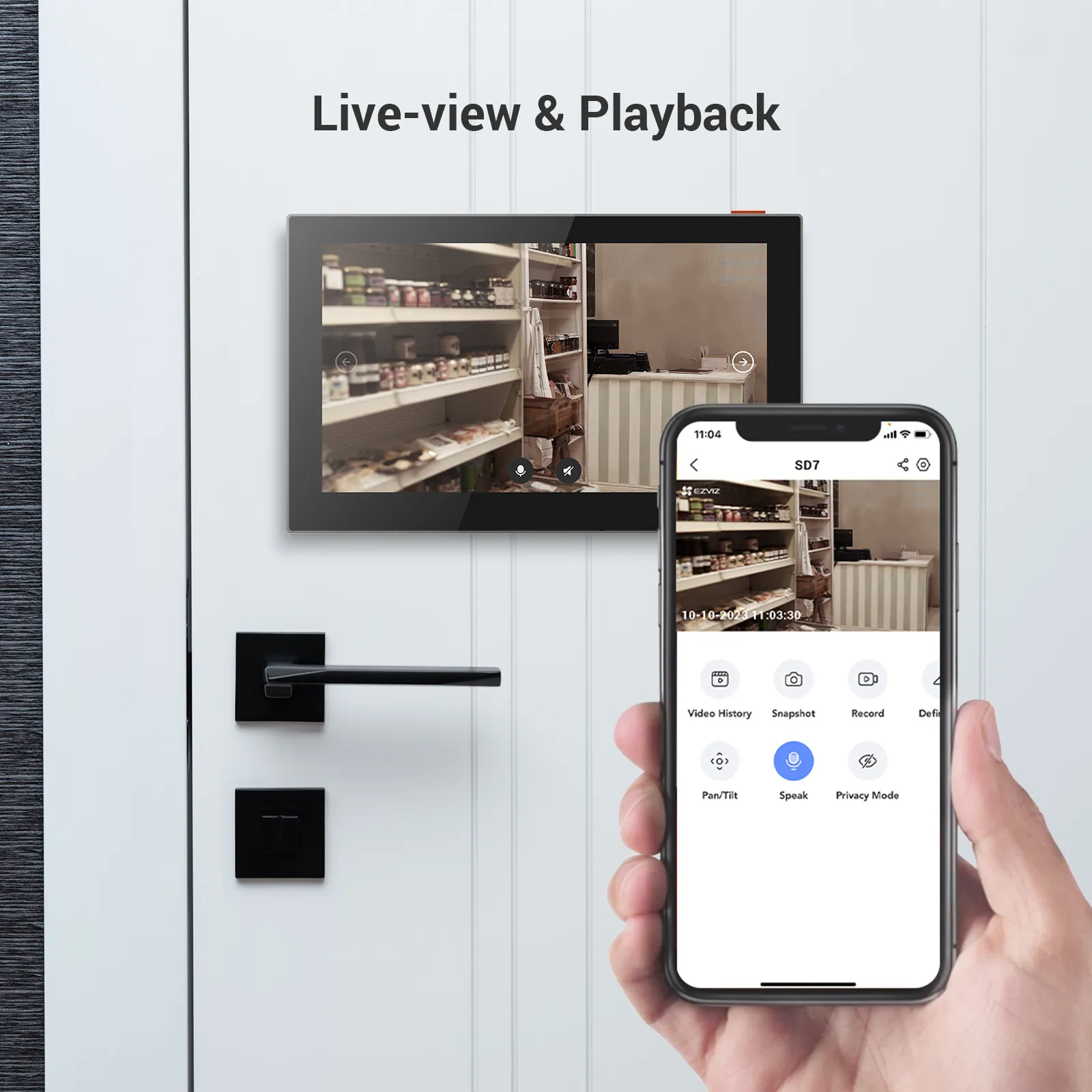 EZVIZ SD7 7 Inch Smart WiFi Touch Screen | Smart Security - Image 8